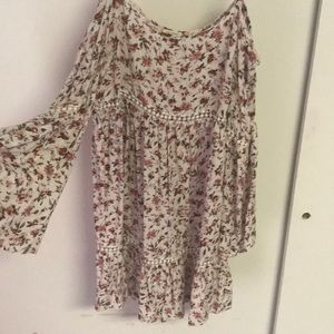 Floral off the shoulder dress